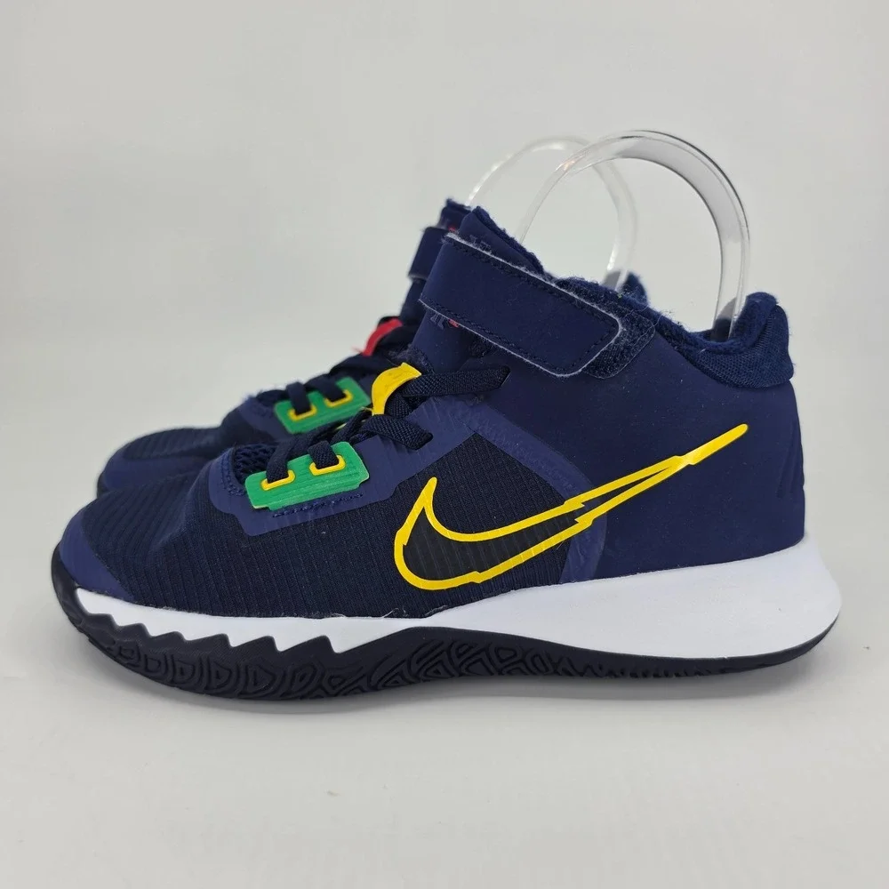 Nike Basketball Shoes Kids Size 1.5Y Deep Royal Blue Kyrie Flytrap 4 Mid CT5536